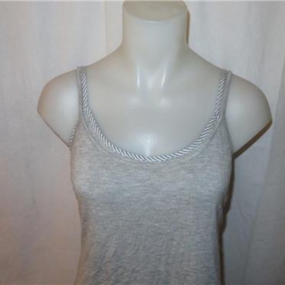 MACY'S GRAY/WHITE DOUBLE LAYERED TANK TOP SIZE S - Picture 2 of 5